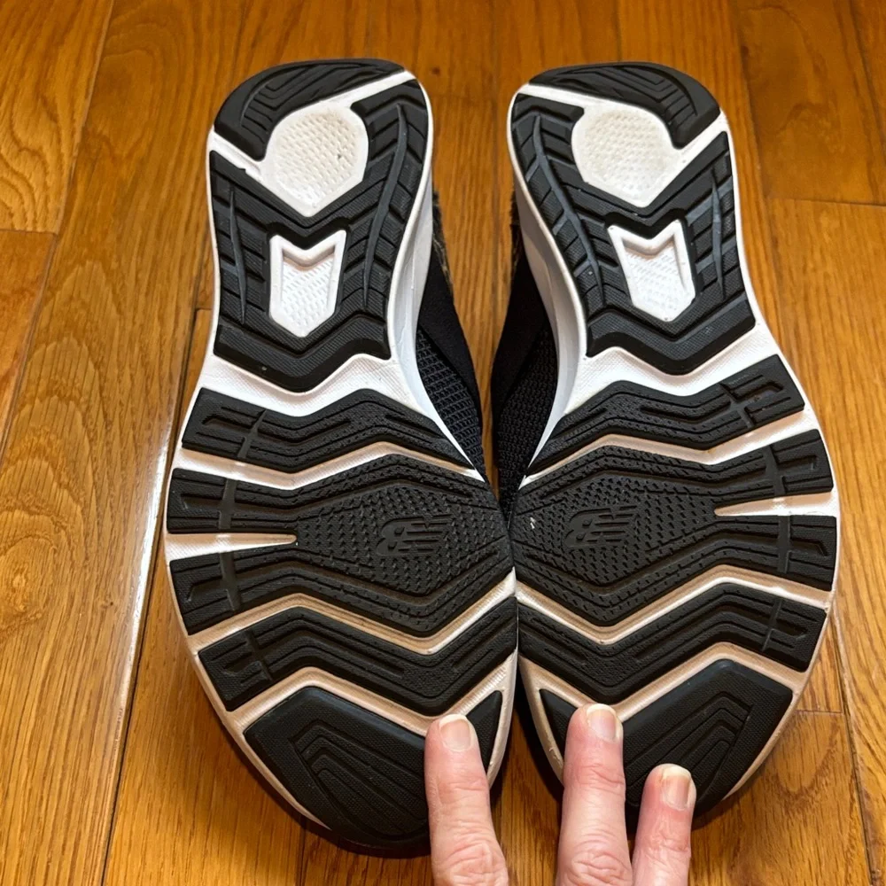 New Balance Black and Leopard slip-on Women's Sneakers, 8 - Picture 6 of 13